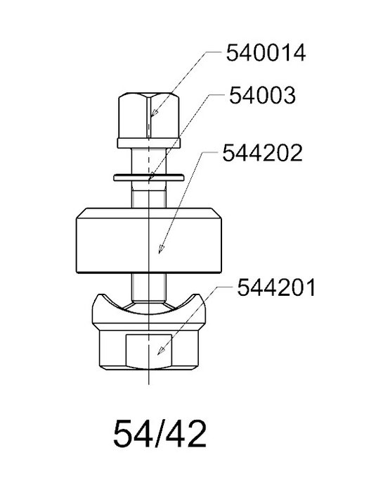 Forza Perforador Redondo Mecánico Serie 54 42mm